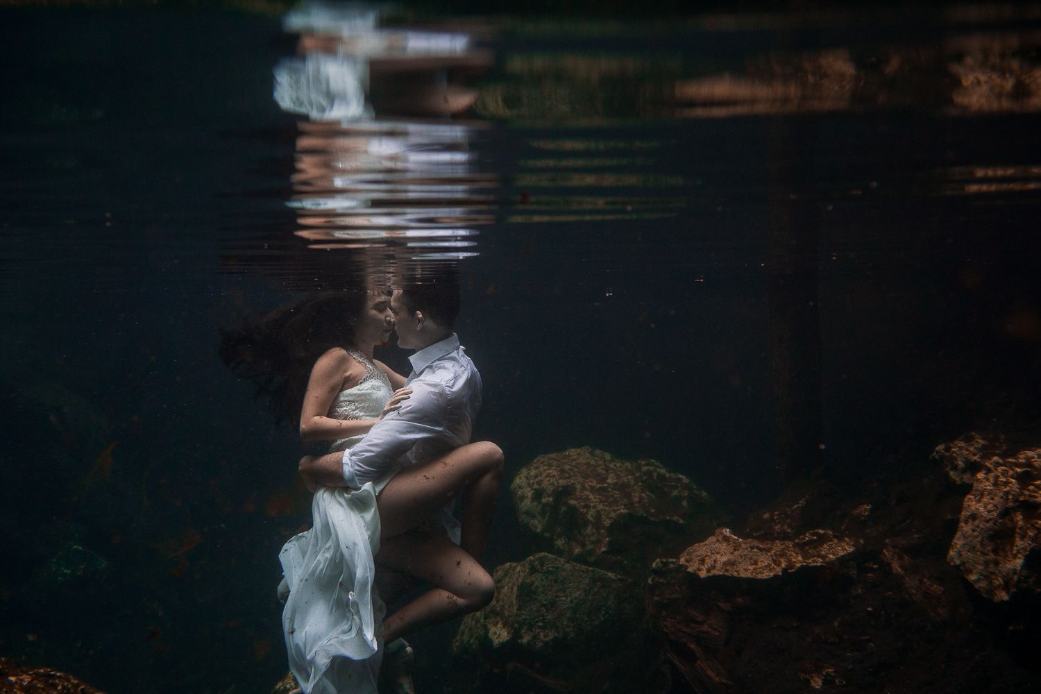 tulum cenote underwater photoshoot