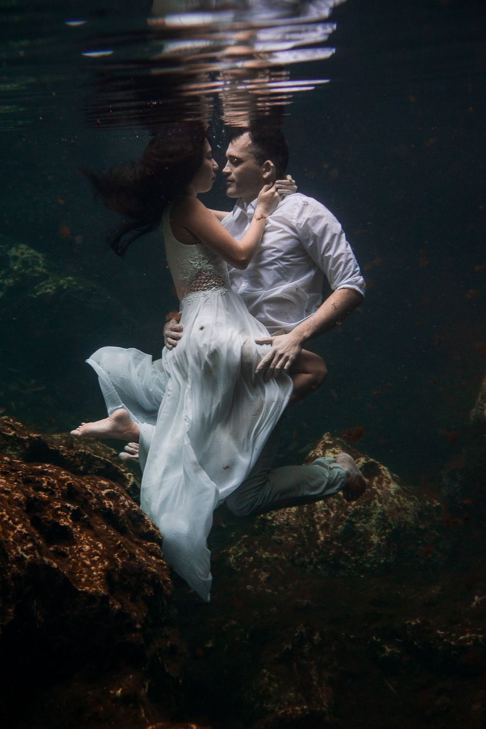 tulum cenote underwater photoshoot