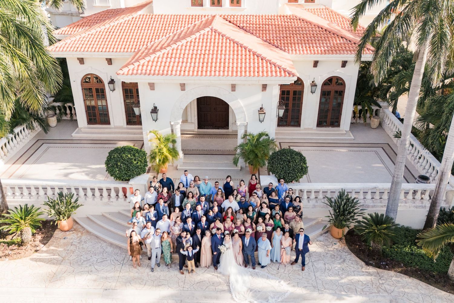 wedding ceremony at villa la joya