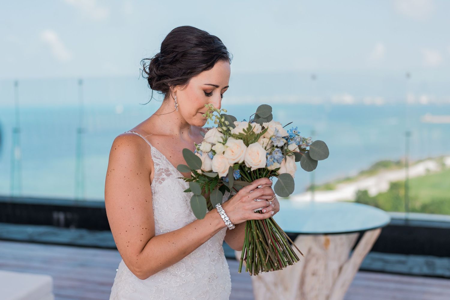 Dreams Vista Cancun Resort & Spa wedding - bride photoshoot