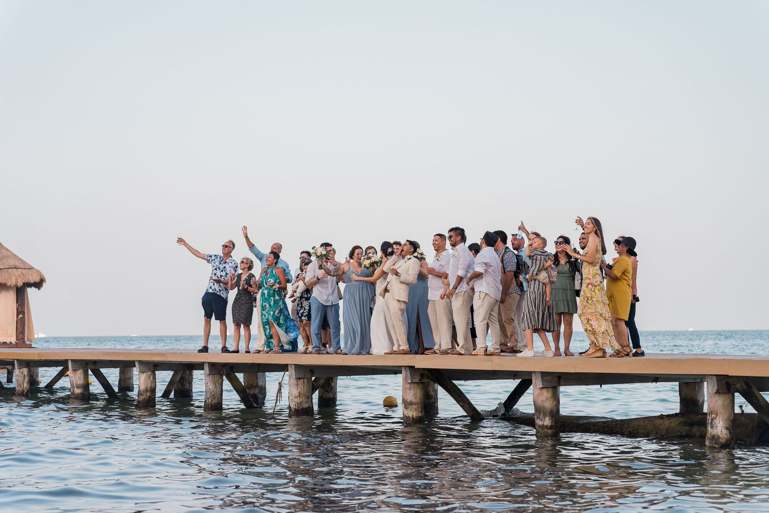 Dreams Vista Cancun Resort & Spa wedding group picture