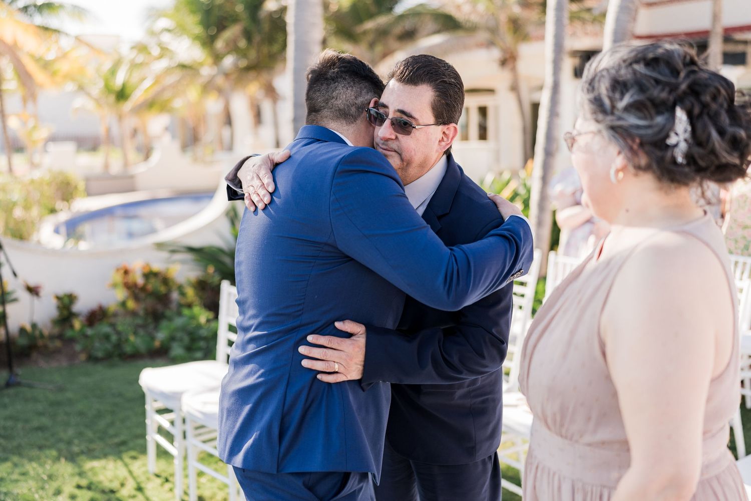 wedding ceremony at villa la joya