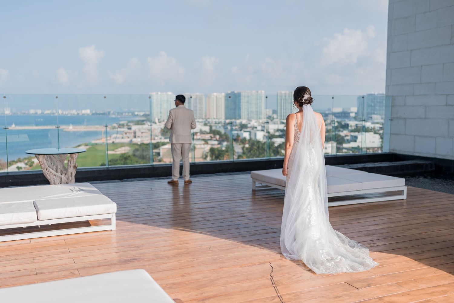 Dreams Vista Cancun Resort & Spa wedding - first look