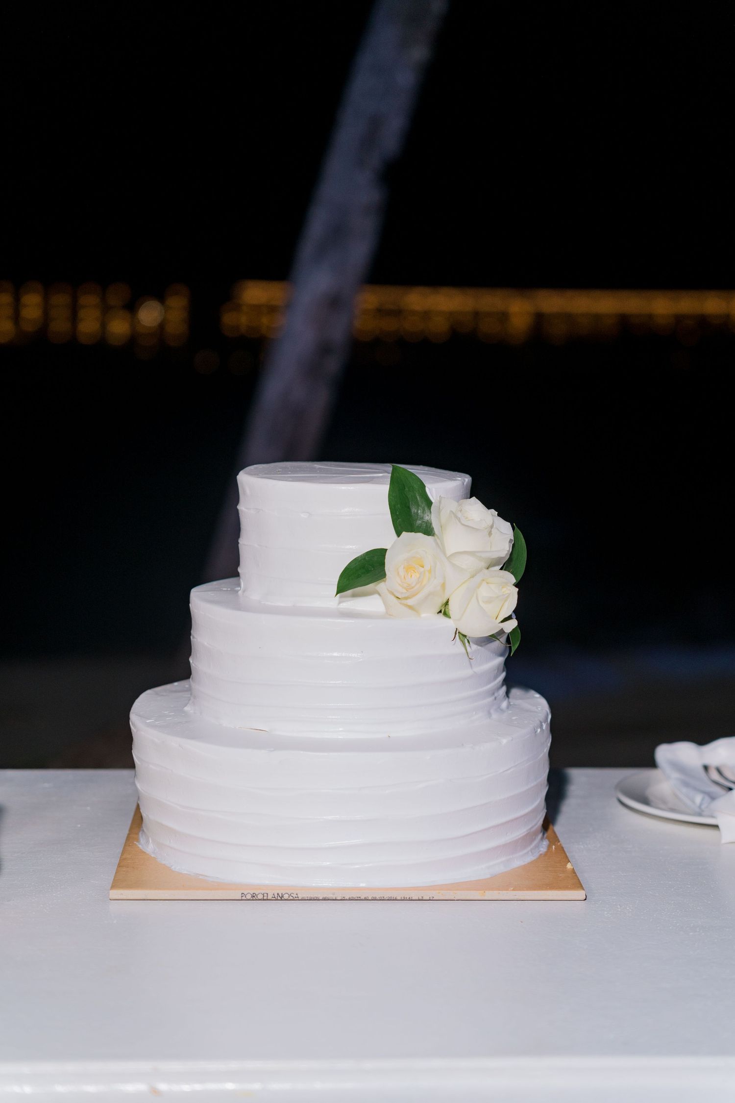Barceló Maya Palace wedding reception cake cutting