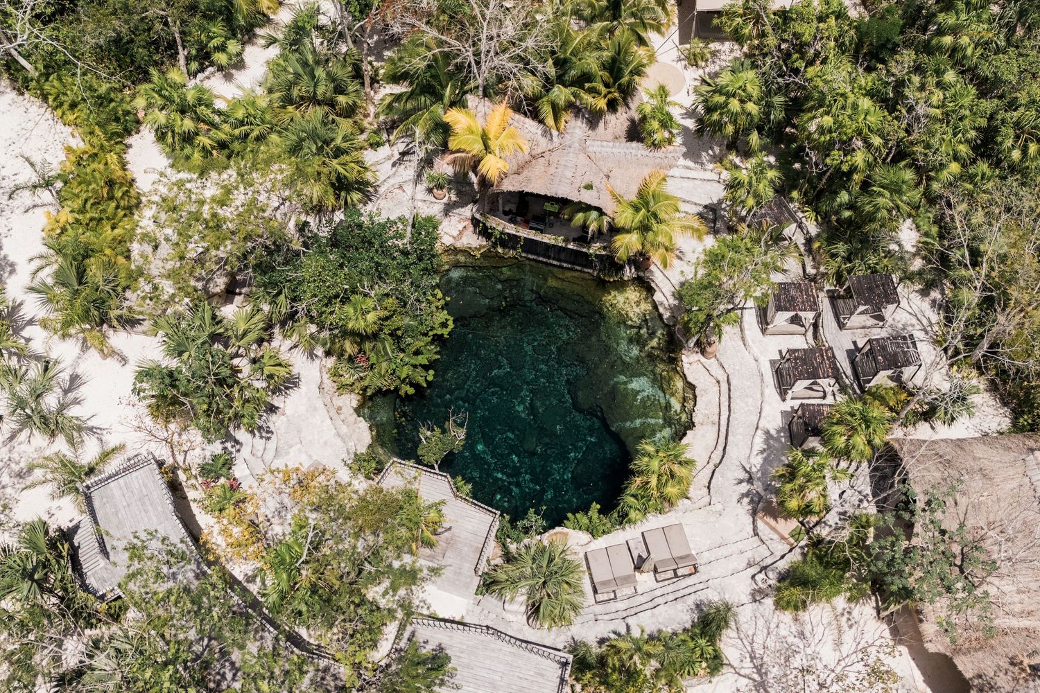 vesica tulum wedding drone picture