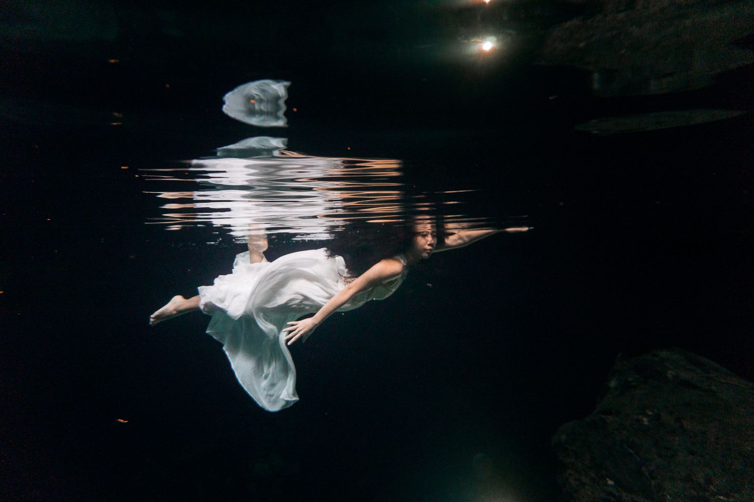 tulum cenote underwater photoshoot
