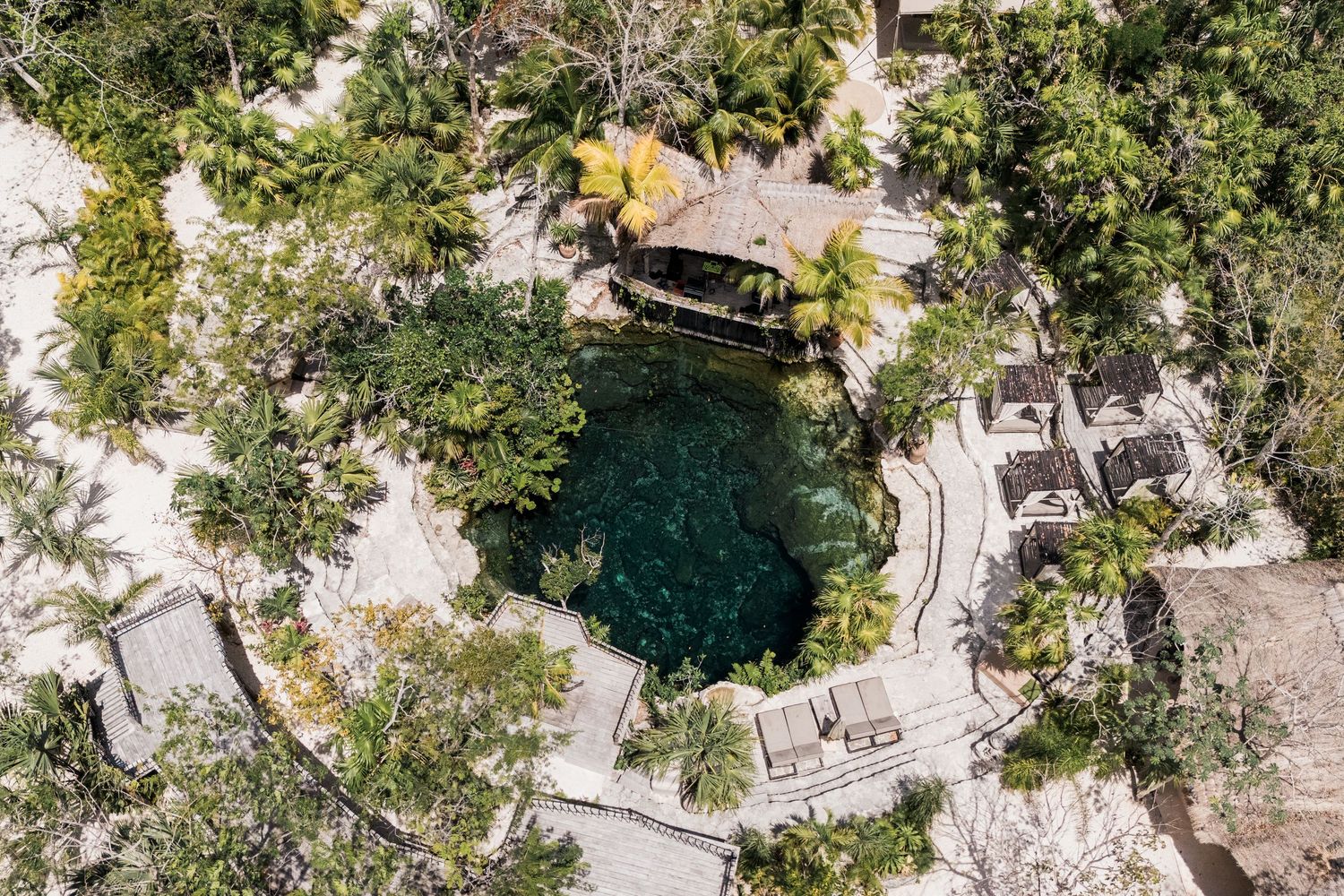 tulum wedding photo and video | Cenote wedding drone picture