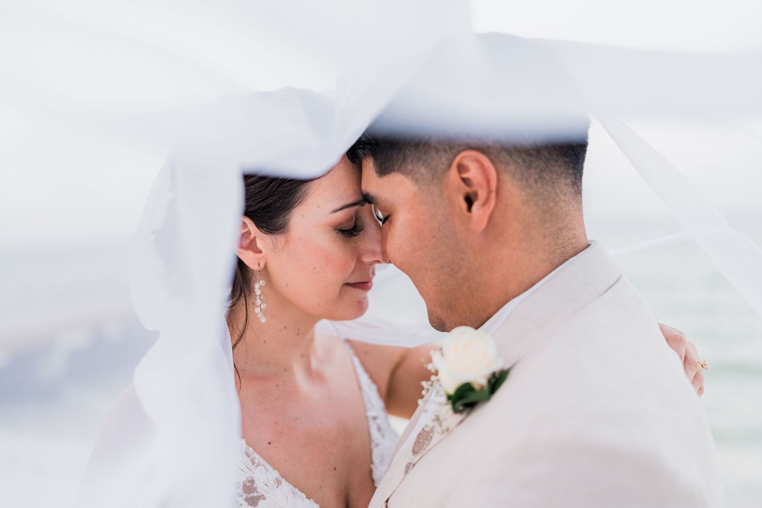 dreams vista cancun wedding - bride and groom