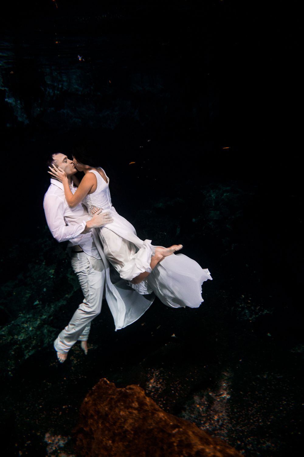 tulum cenote underwater photoshoot
