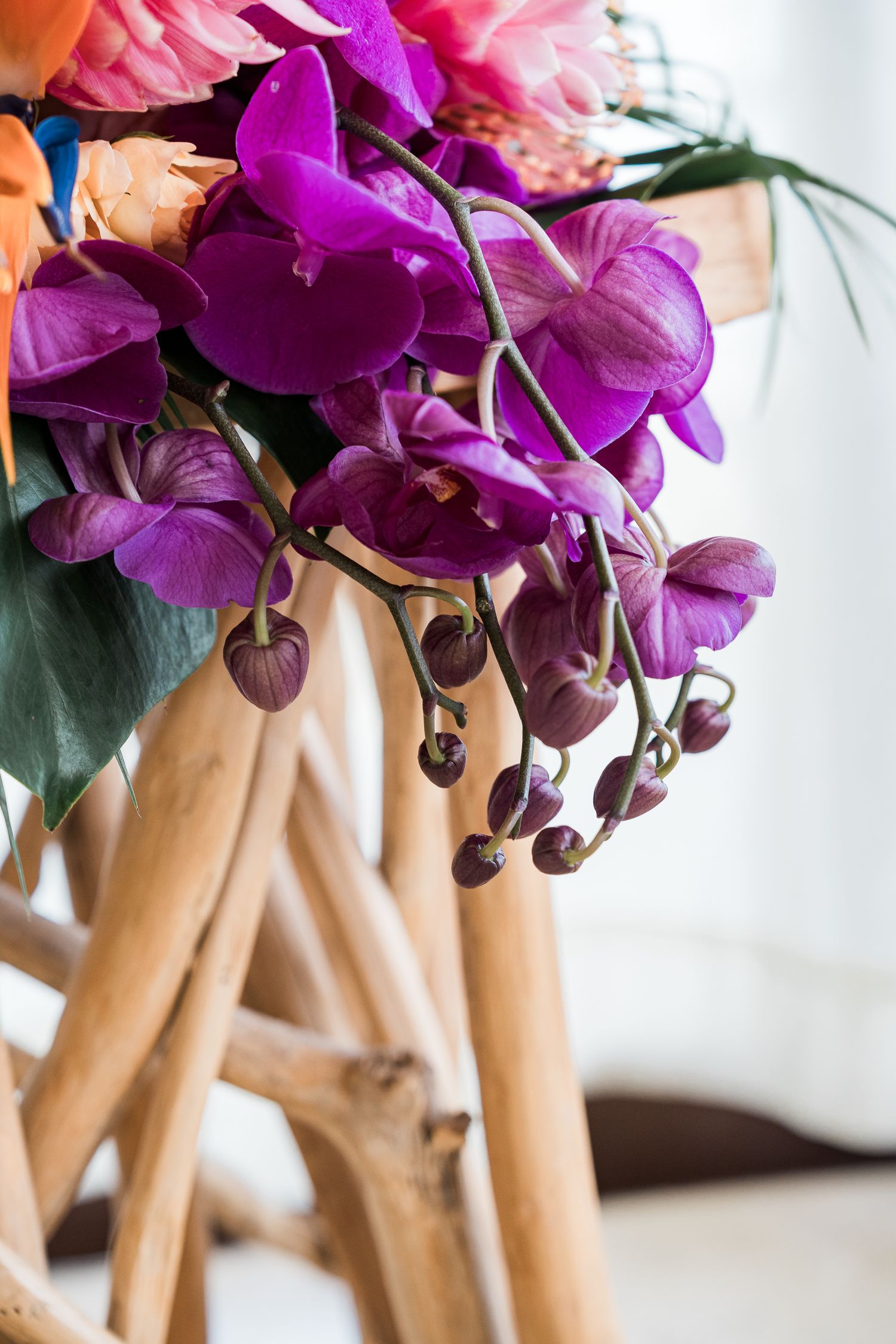 Hotel Xcaret México Wedding  - bride bouquet