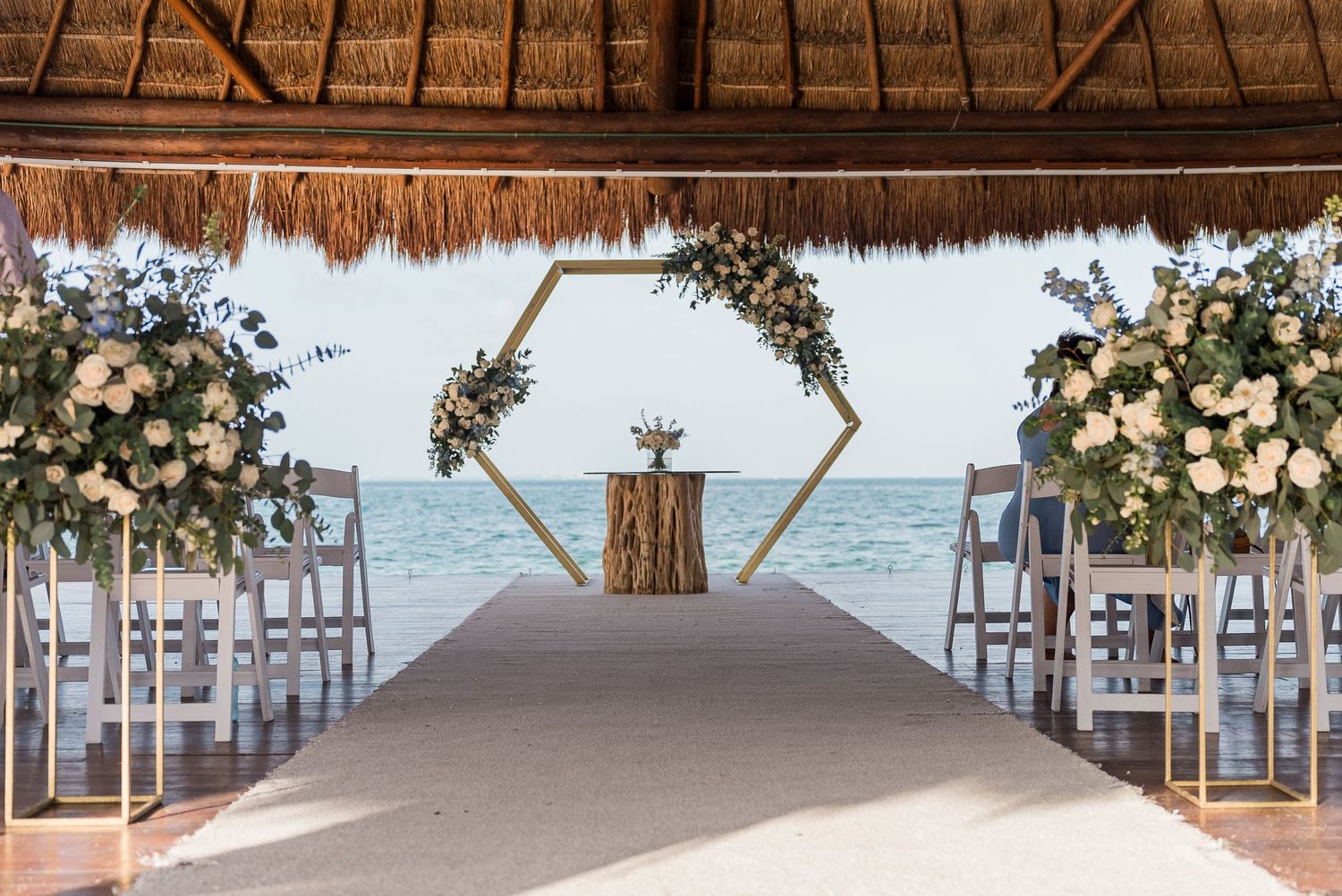 Dreams Vista Cancun Resort & Spa ceremony bungalow over the ocean
