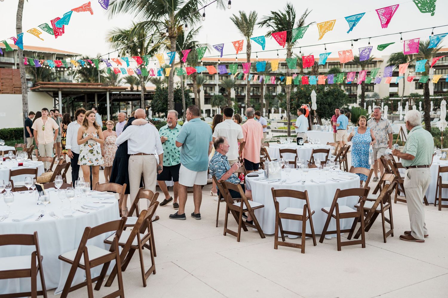 unico 2087 resort wedding Mexican theme welcome dinner