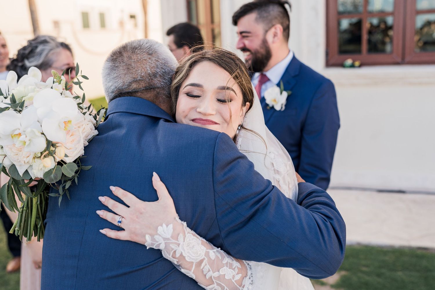 wedding ceremony at villa la joya