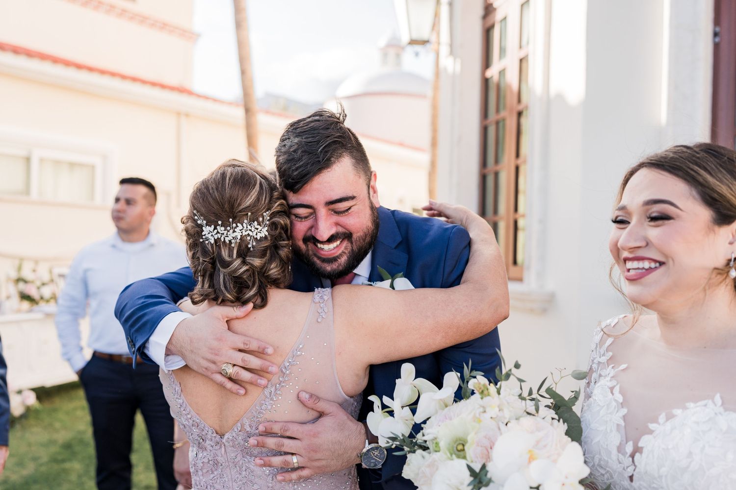wedding ceremony at villa la joya