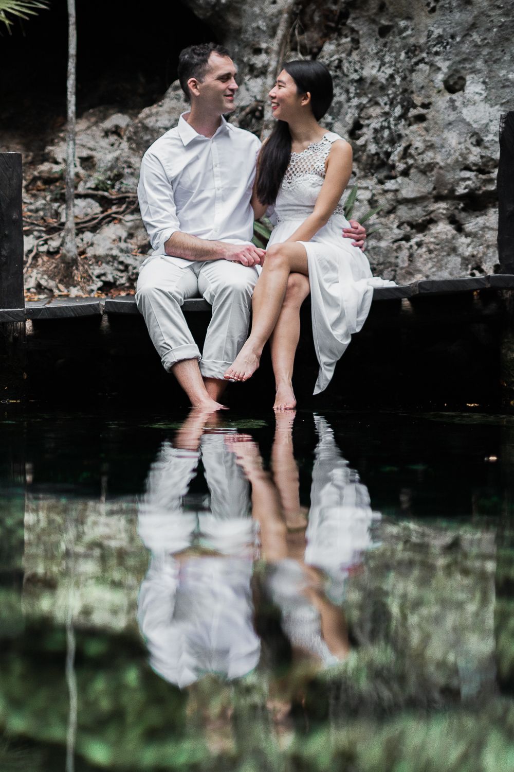 tulum cenote couple photoshoot