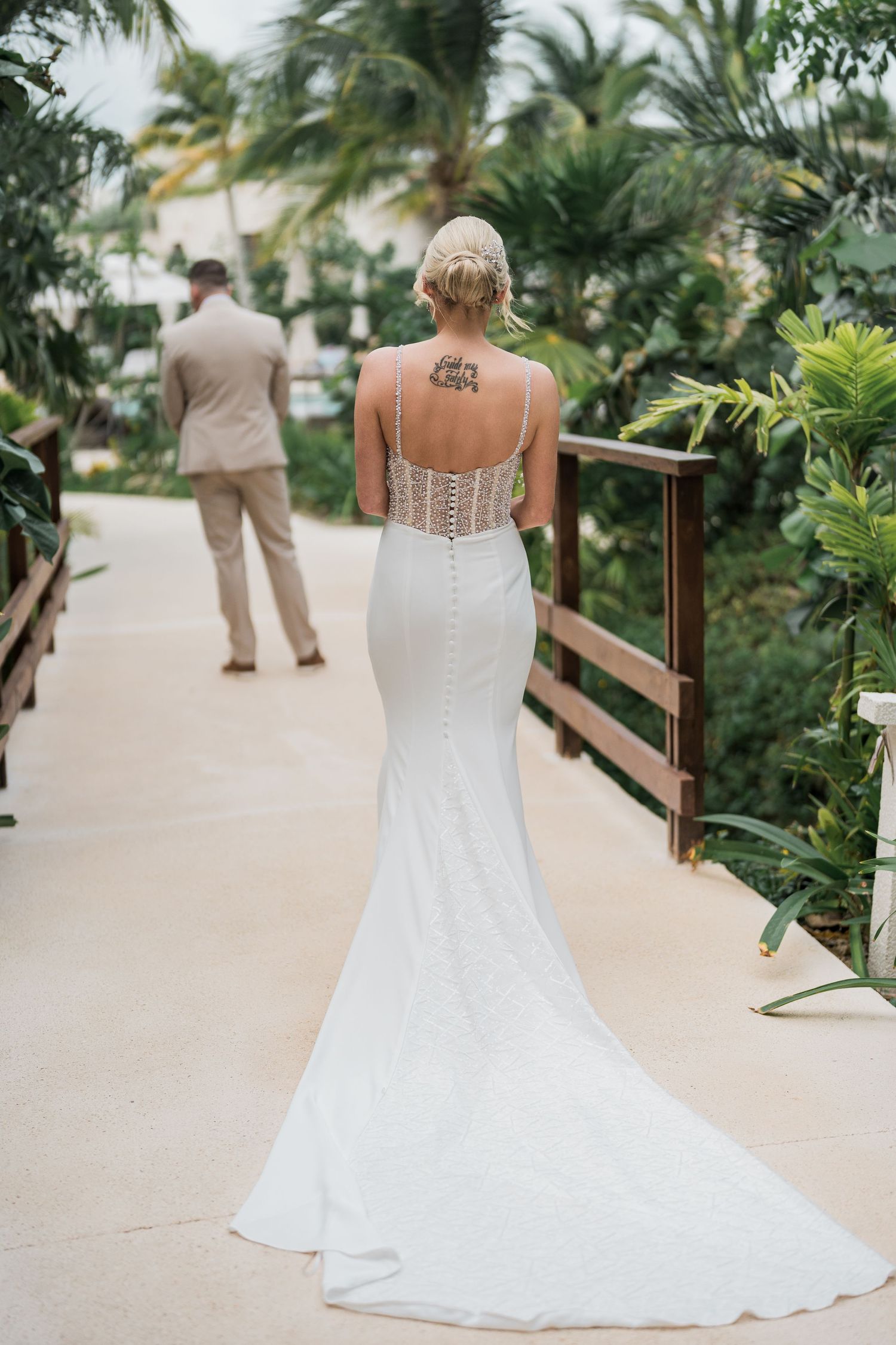 Mexico Wedding photographer - secrets playa mujeres wedding - first look