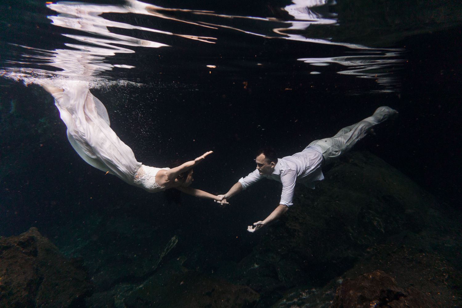 tulum cenote underwater photoshoot