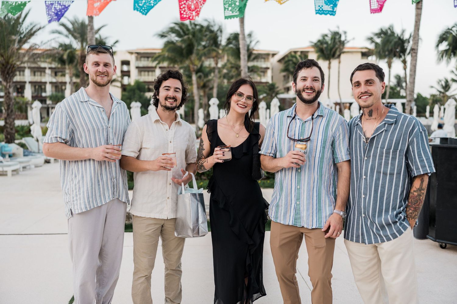unico 2087 resort wedding Mexican theme welcome dinner