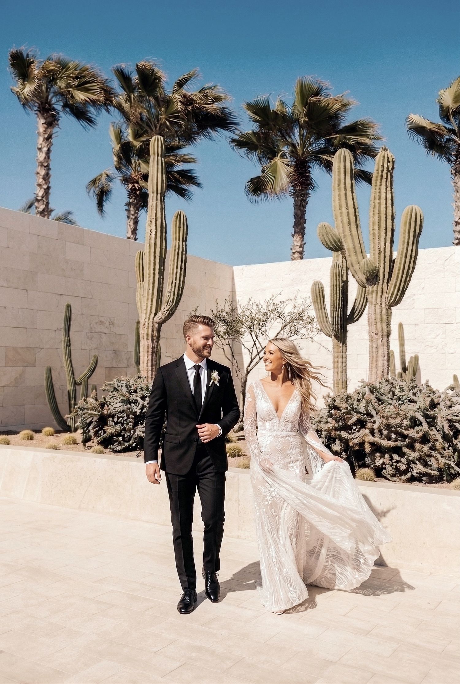 bride and groom portrait by Luis Tovilla | Cabo wedding photographer & filmmaker