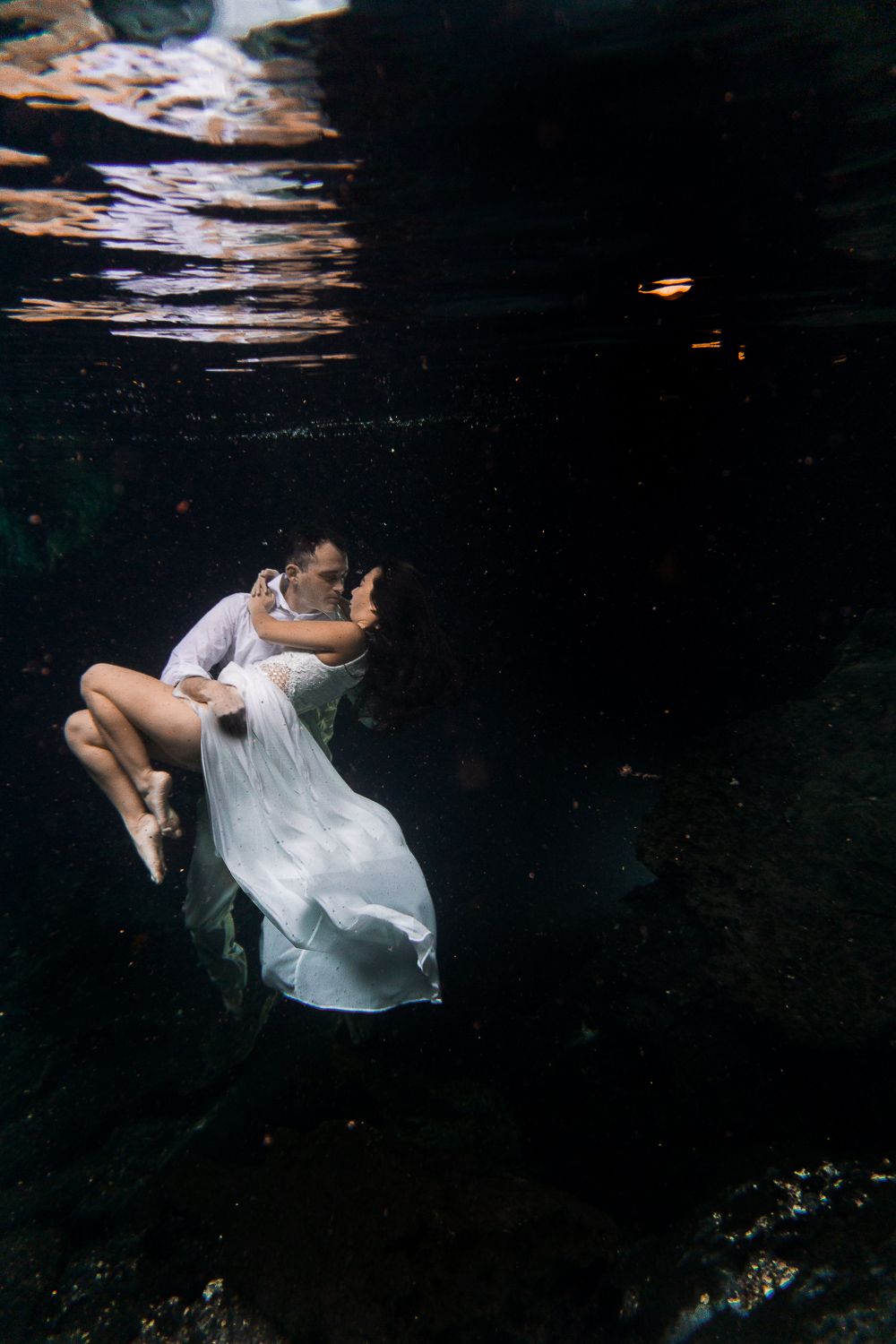 tulum cenote underwater photoshoot