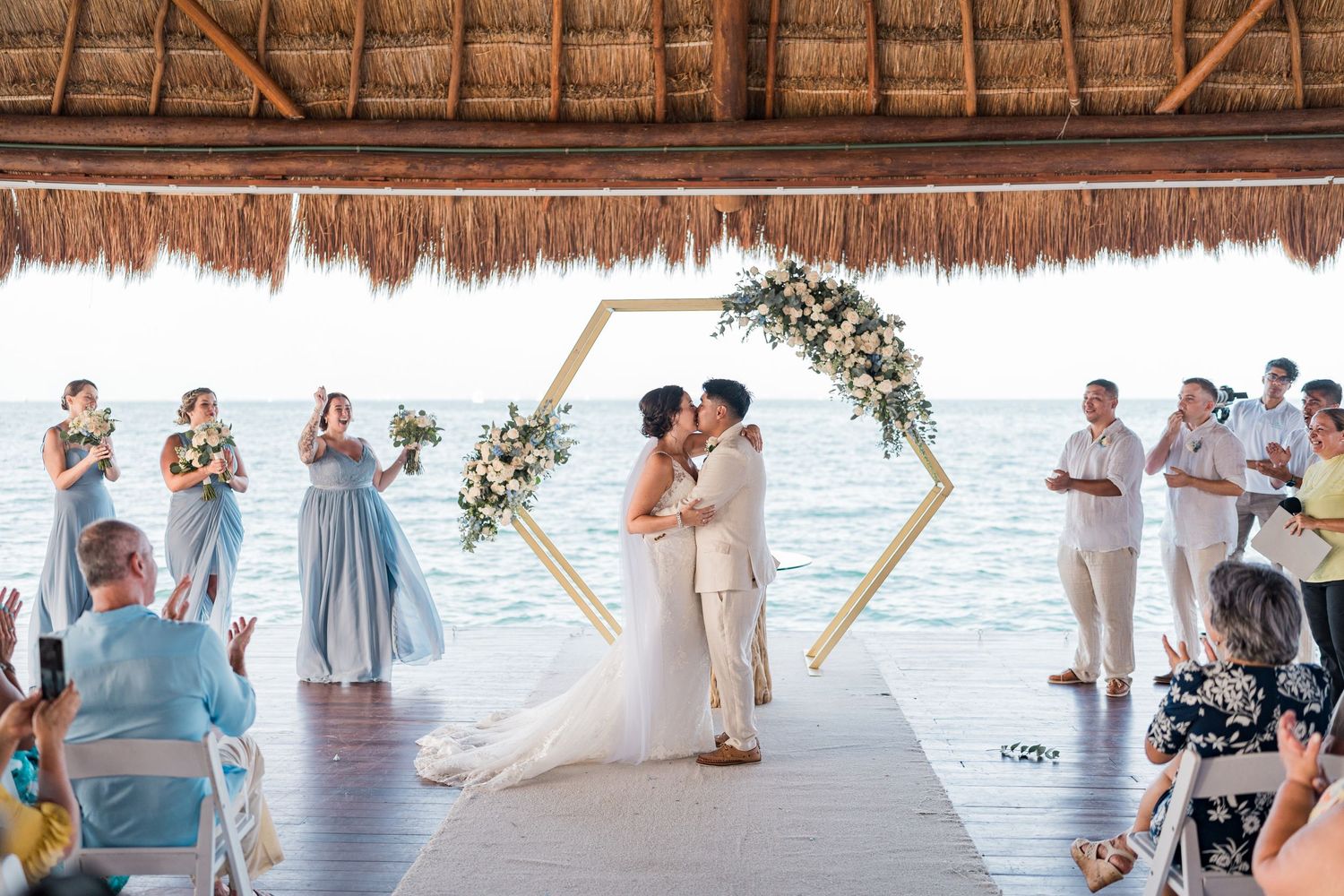 Dreams Vista Cancun Resort & Spa ceremony first kiss