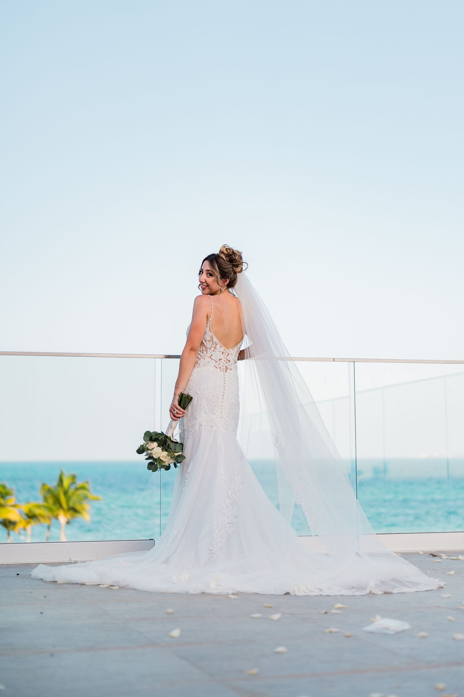 Riu Palace Costa Mujeres Wedding - bride portrait