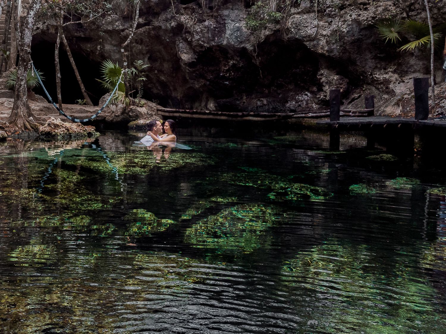 tulum cenote couple photoshoot