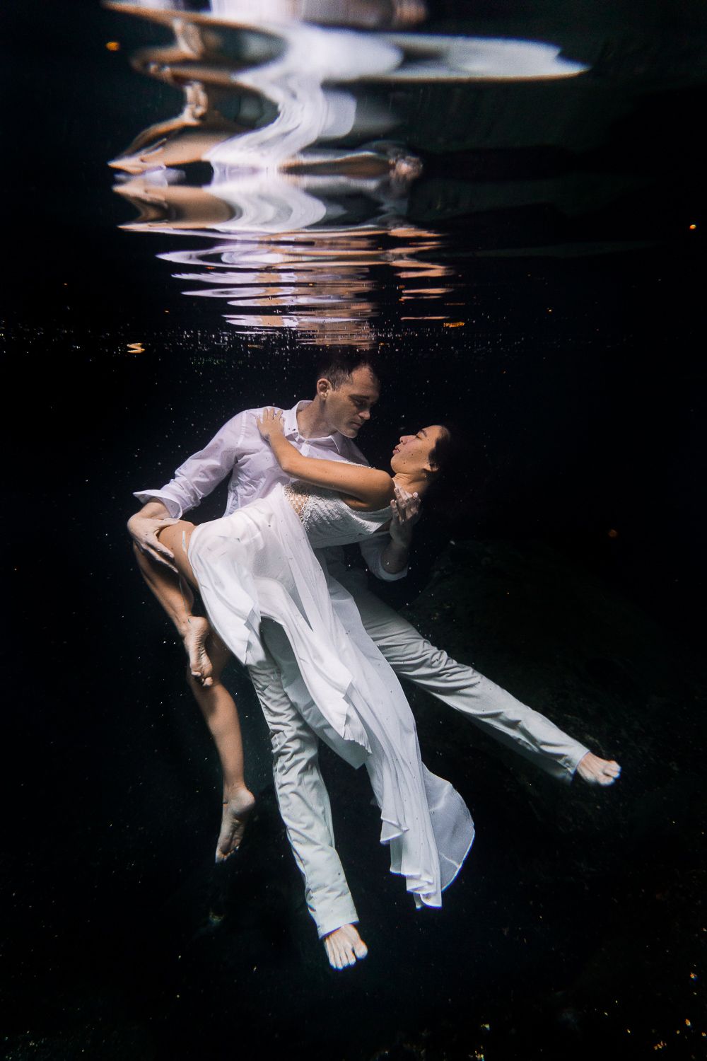 tulum cenote underwater photoshoot