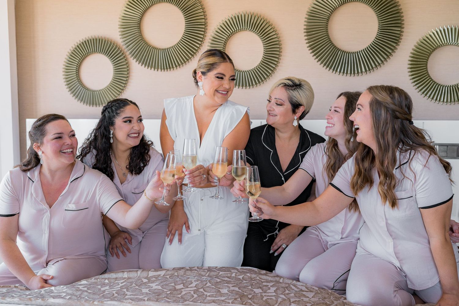 Royalton Riviera Cancun Wedding bride and bridesmaids getting ready
