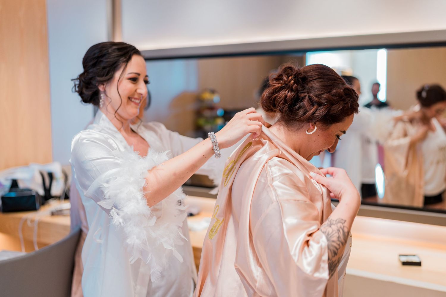 Dreams Vista Cancun Resort & Spa wedding - bride getting ready