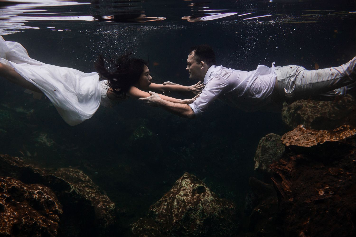 tulum cenote underwater photoshoot