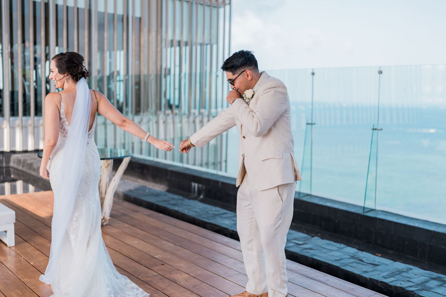 Dreams Vista Cancun Resort & Spa wedding - first look