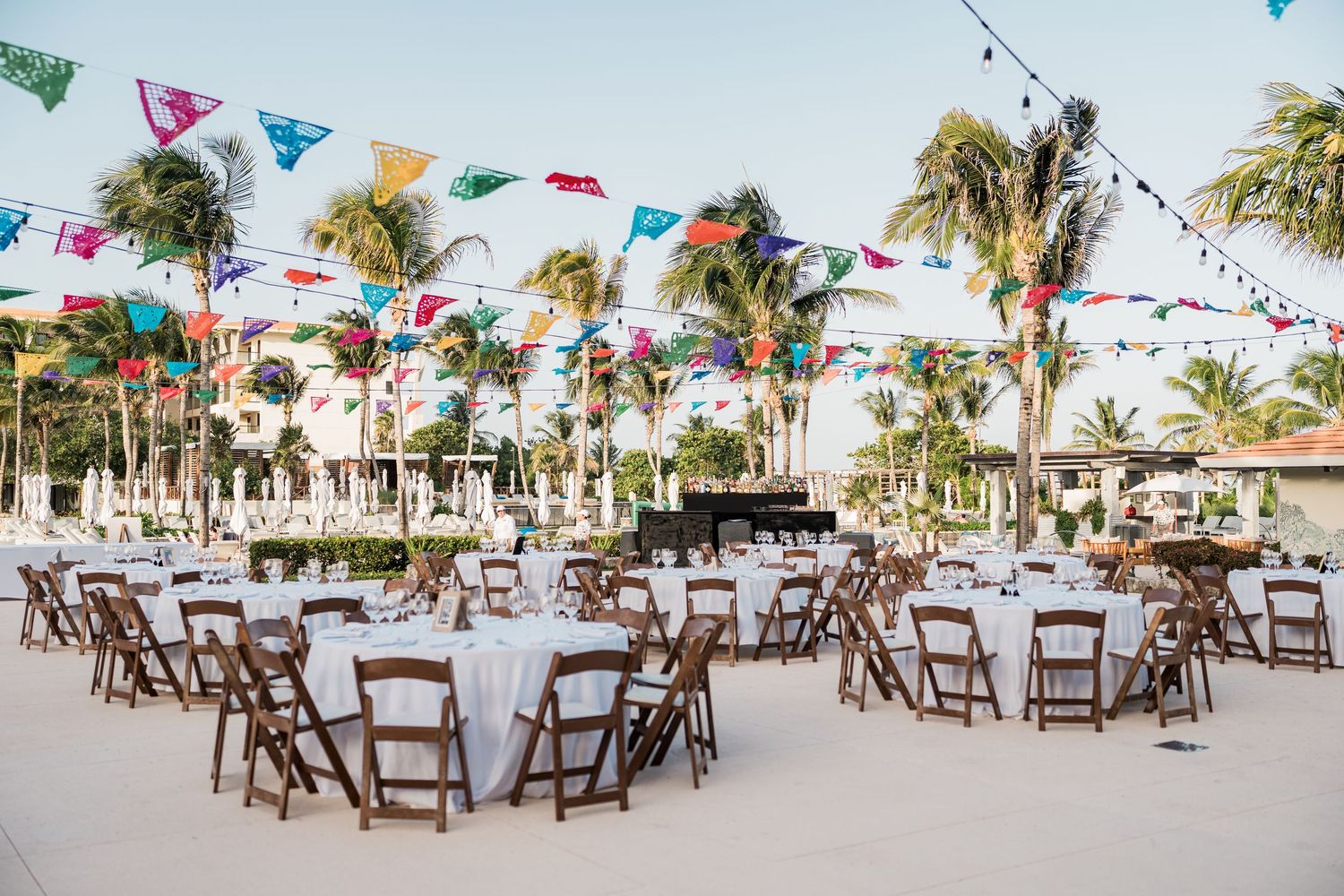 unico 2087 resort wedding Mexican theme welcome dinner