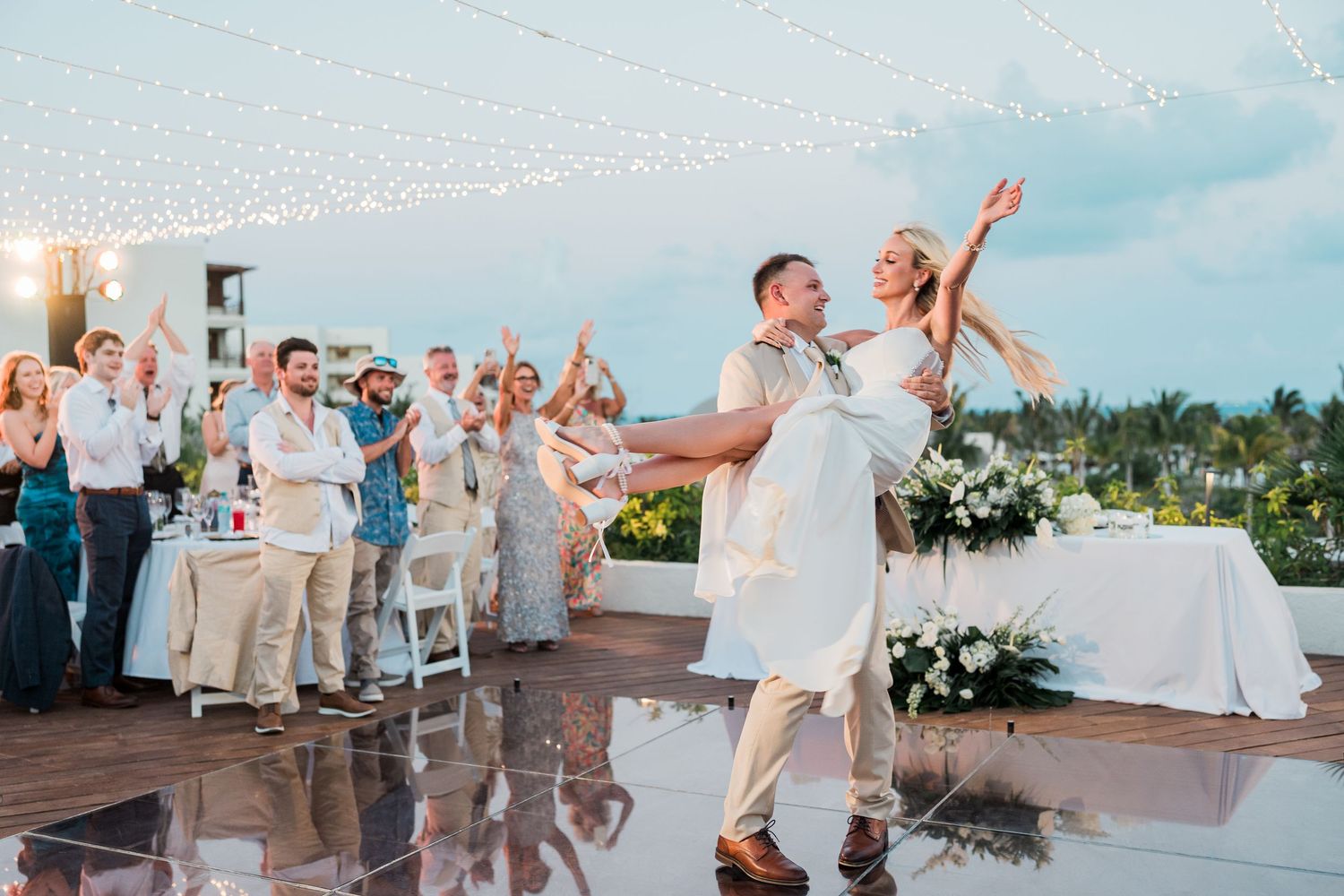 wedding at secrets Playa Blanca