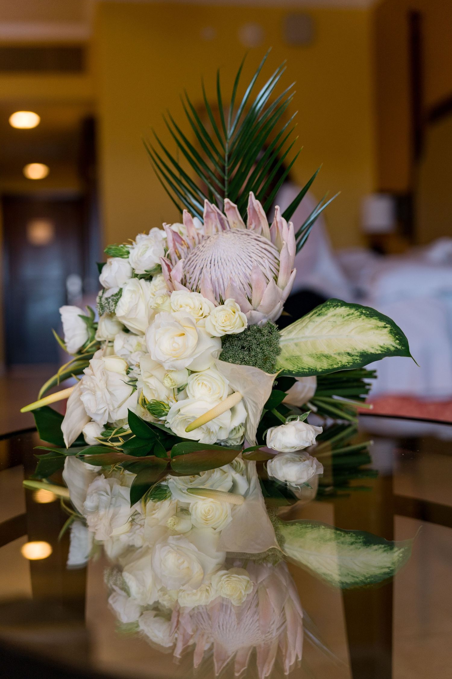 Barceló Maya Grand Resort wedding bride bouquet