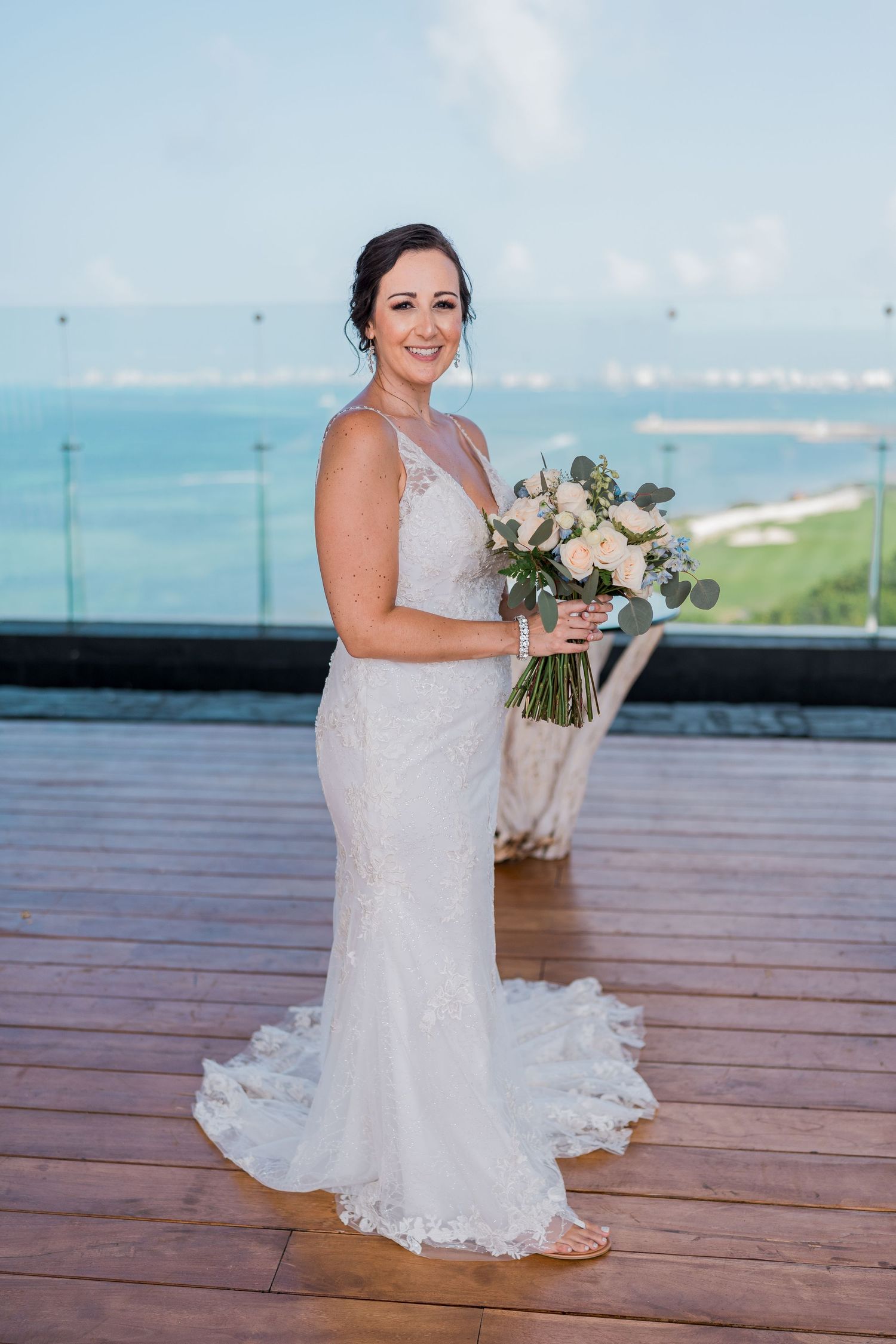 Dreams Vista Cancun Resort & Spa wedding - bride photoshoo