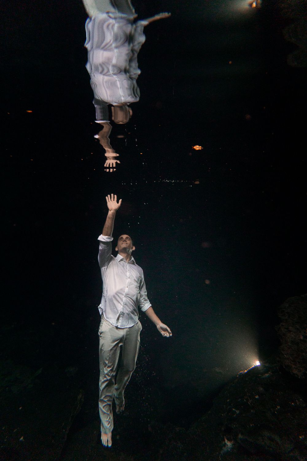tulum cenote underwater photoshoot
