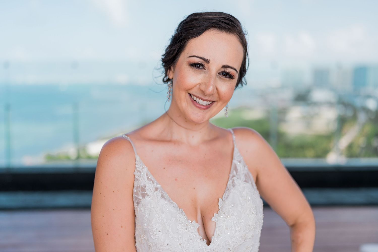 Dreams Vista Cancun Resort & Spa wedding - bride photoshoot