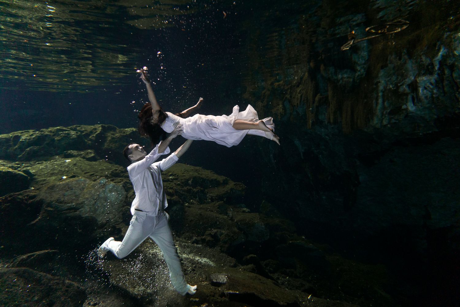 tulum cenote underwater photoshoot