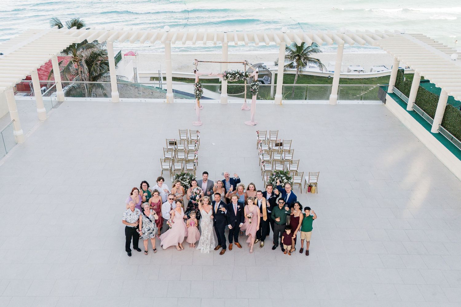 Sandos Cancun wedding