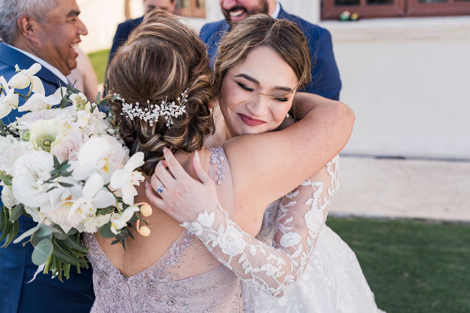 wedding ceremony at villa la joya