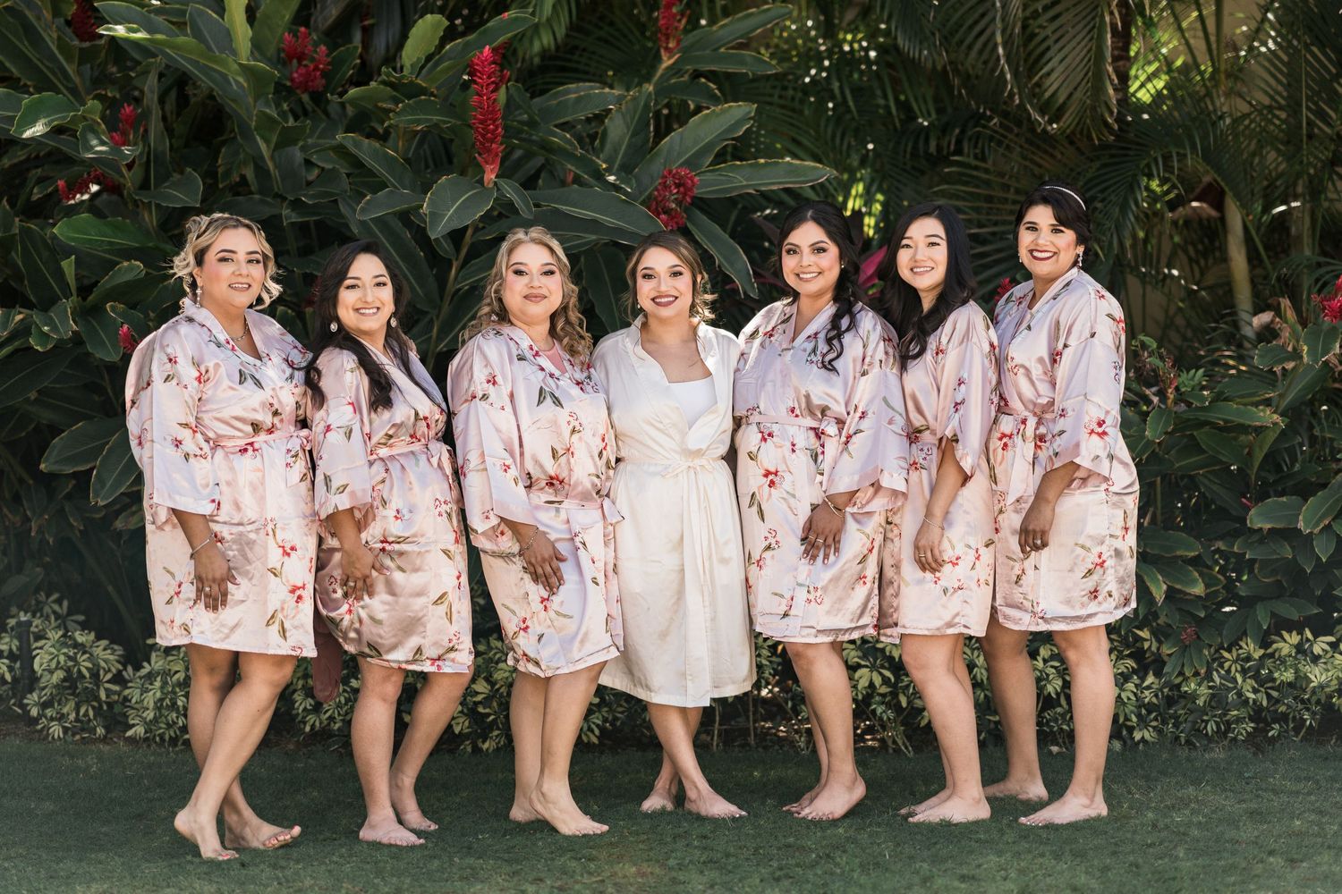 wedding at villa la joya - bridesmaids