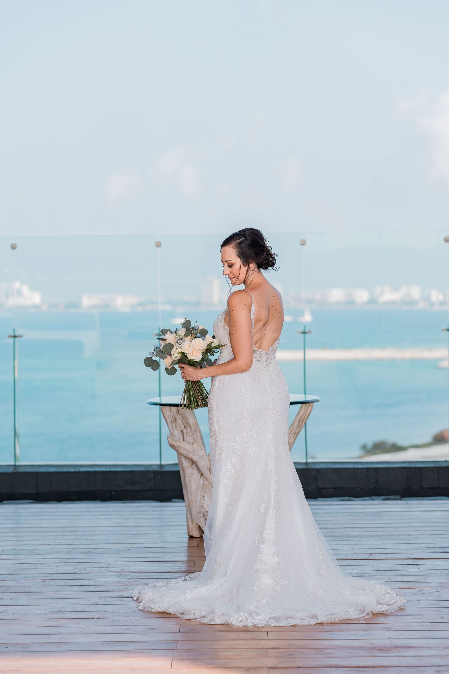 Dreams Vista Cancun Resort & Spa wedding - bride photoshoo