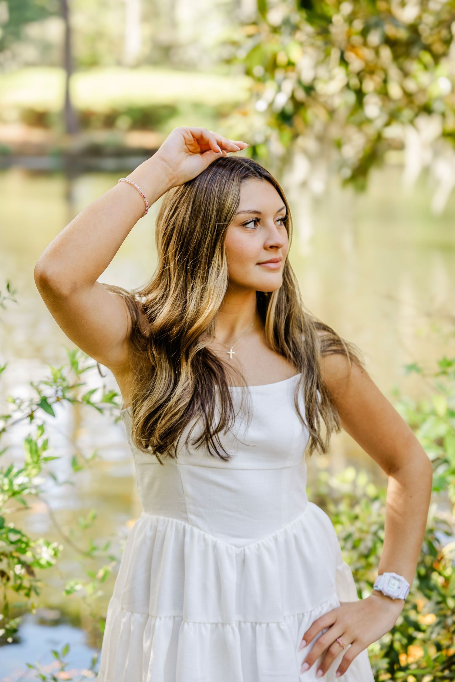 Portrait of girl in nature setting in Wilmington NC