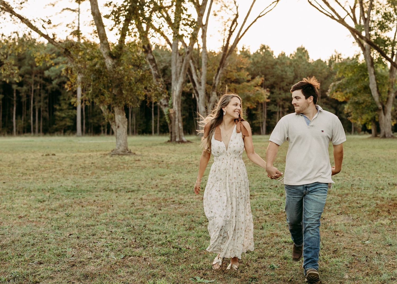 Couples Portrait Session on farm in Pender County, NC