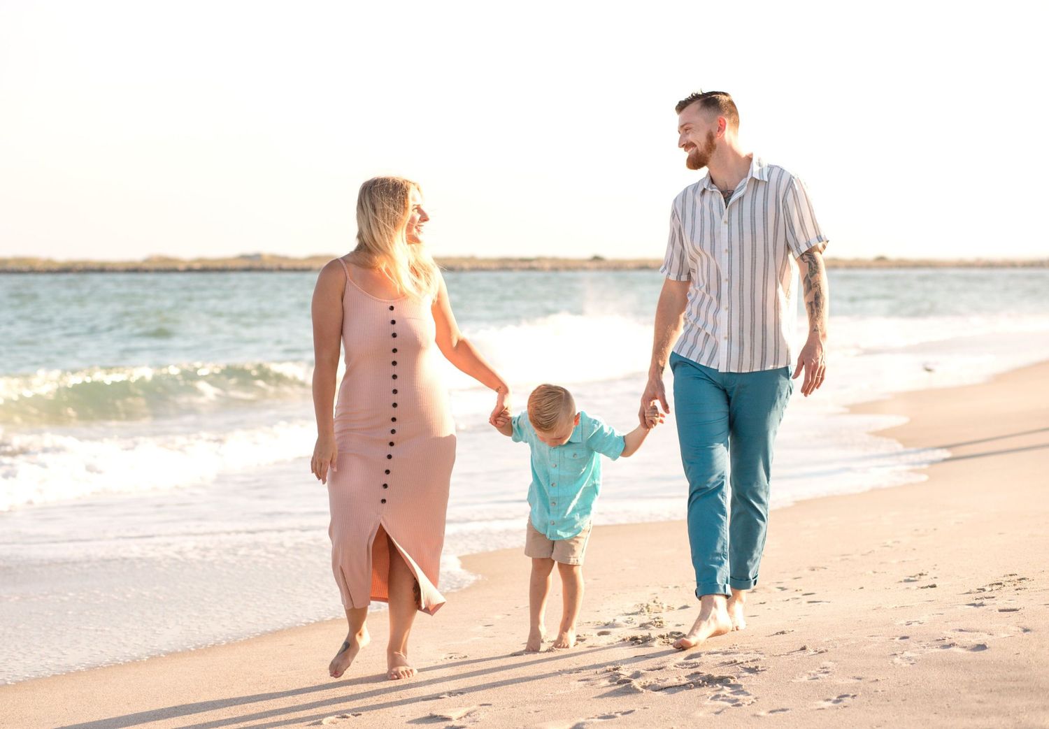 Family lifestyle beach photos Wrightsville Beach, NC