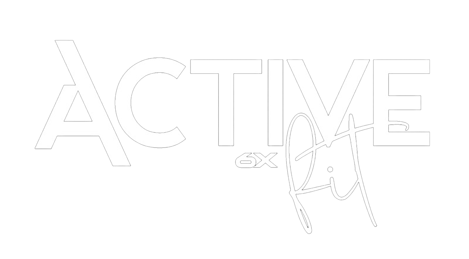 A white text overlay of the word 'ACTIVE' appears on a light gray background.