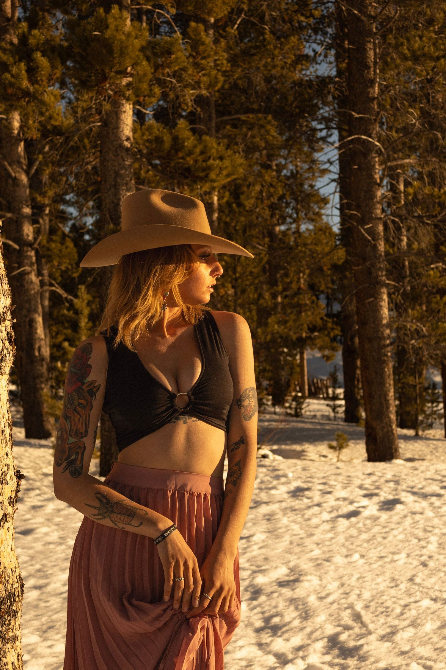 Cow Girl Photoshoot - Model Emily Coccia