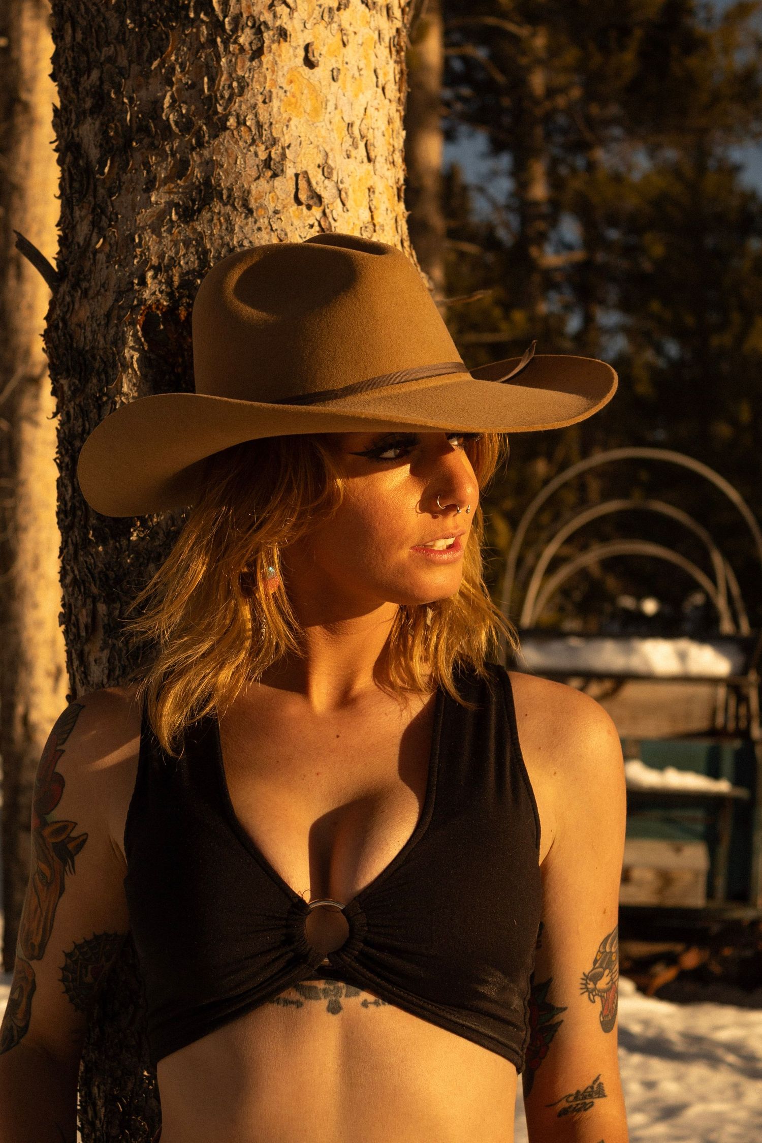 Cow Girl Photoshoot - Model Emily Coccia