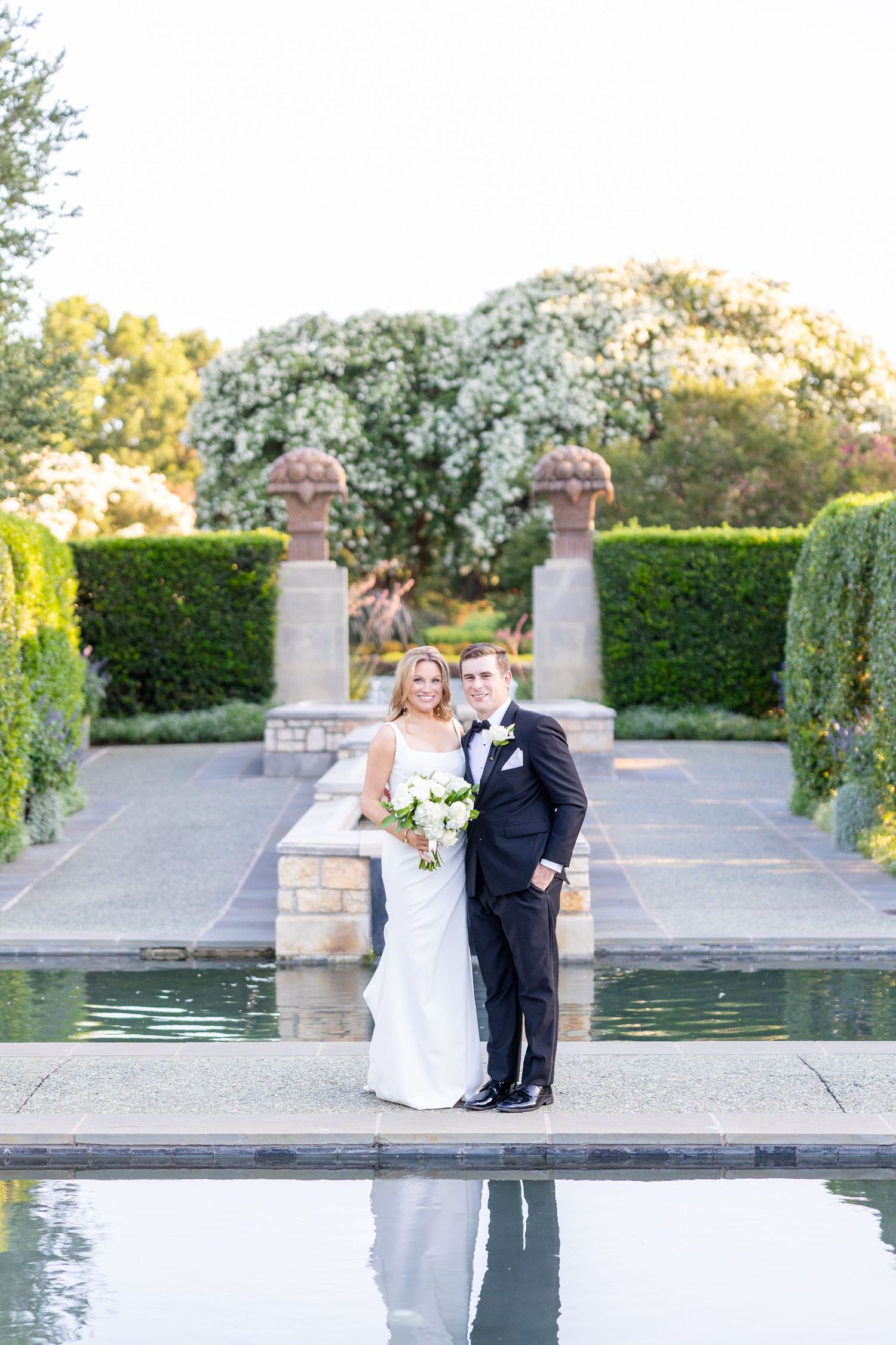 Reflecting Pool Photo at Dallas Arboretum Wedding